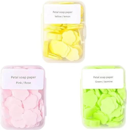 300pcs Portable Hand Washing Soap Sheets, Scented Mini Soap Sheets, Disposable