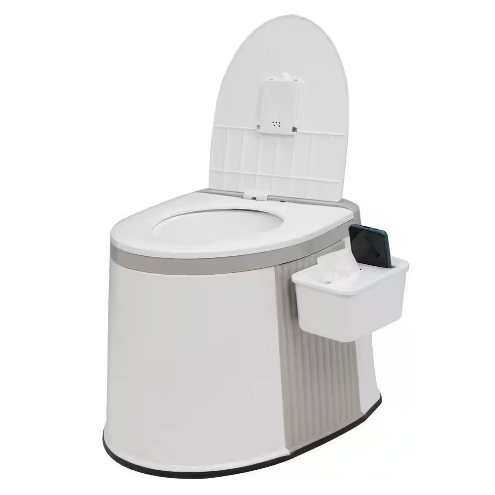 Portable Toilet – Commode with 5 Gallon Bucket Inner – Lightweight Camping RV