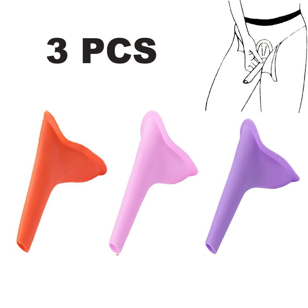 3Pcs Women Camping Urine Device Funnel Urinal Female Travel Urination Toilet