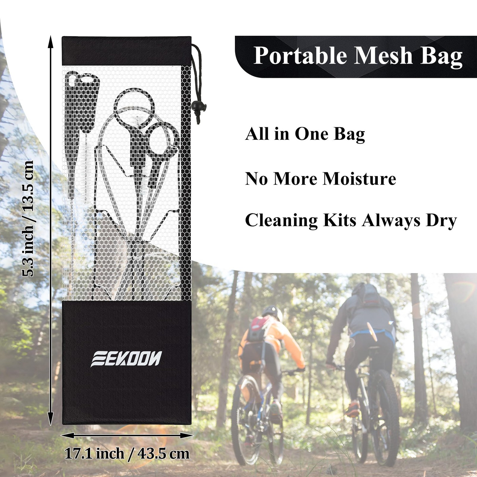 8 Pcs Reservoirs Backpack Hydration Bladder Cleaning Kit(Black)