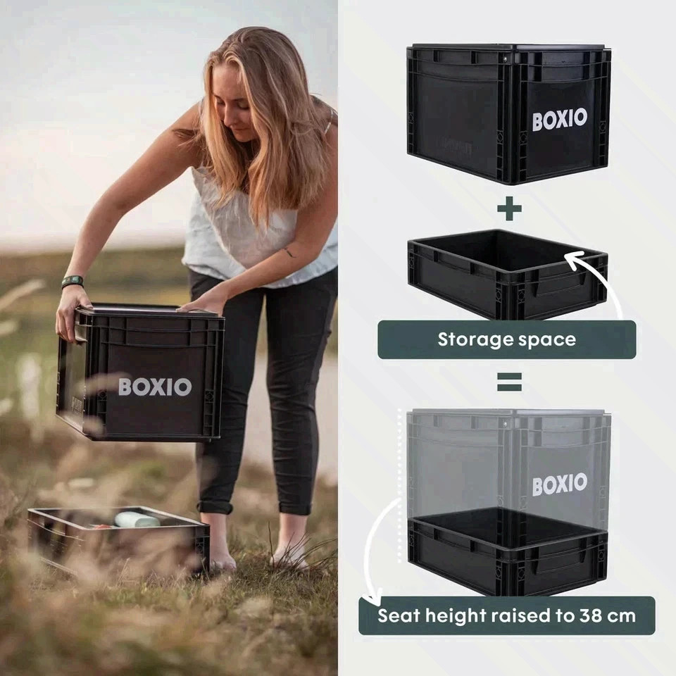 BOXIO TOILET, Compact Composting Toilet MAX+, Eco-Friendly, Recycled PP NEW FREE