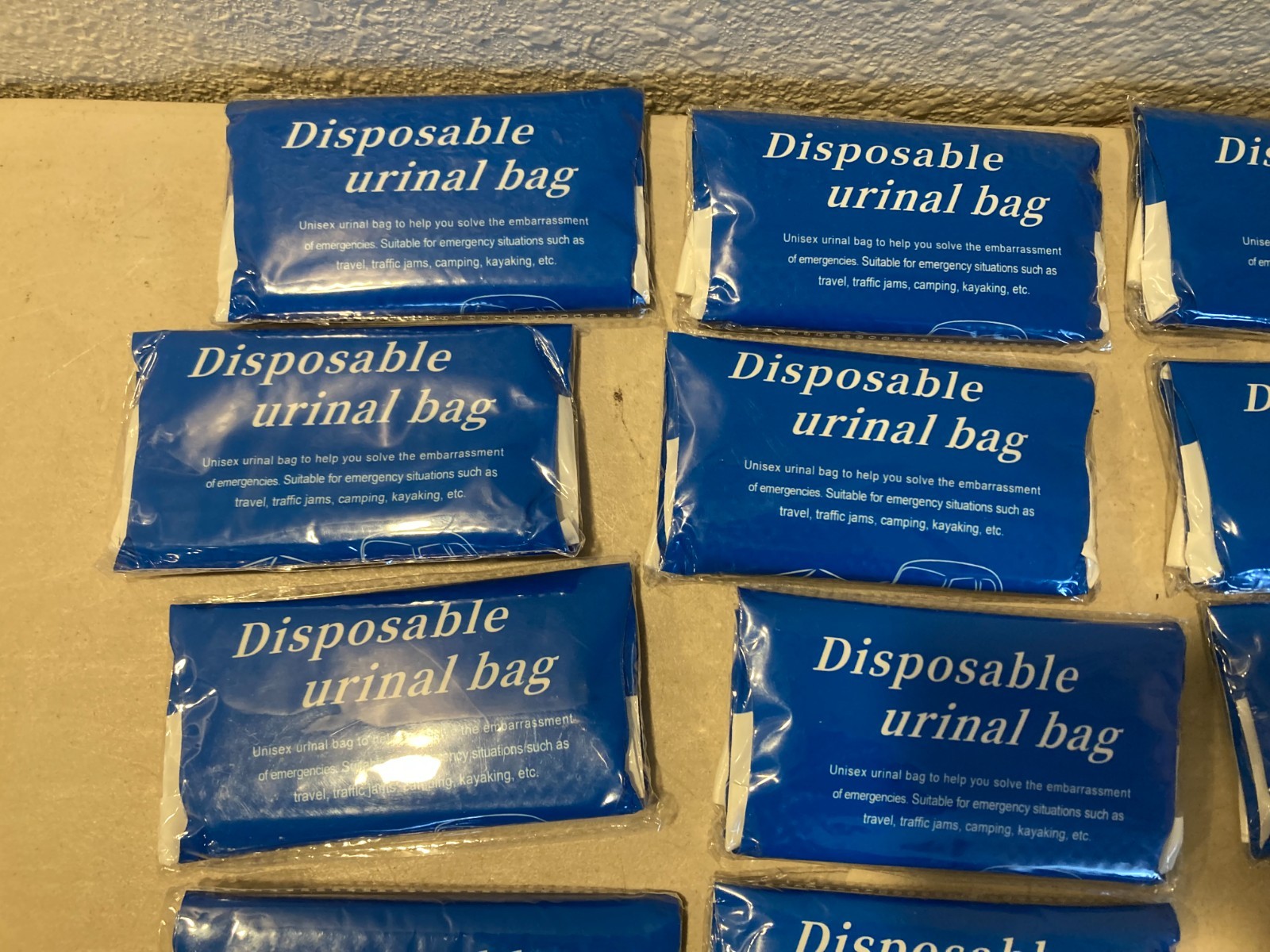 Disposable Urinal Bag Unisex 21 Pack Road trip Camping
