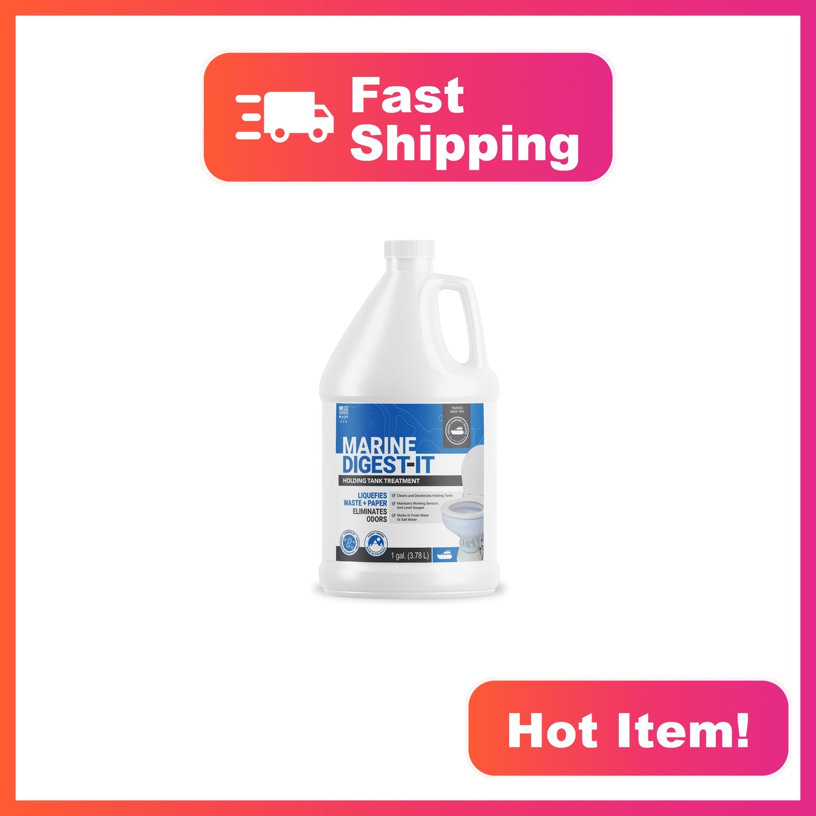 Unique Marine Digest-It Boat Toilet Treatment 128 oz