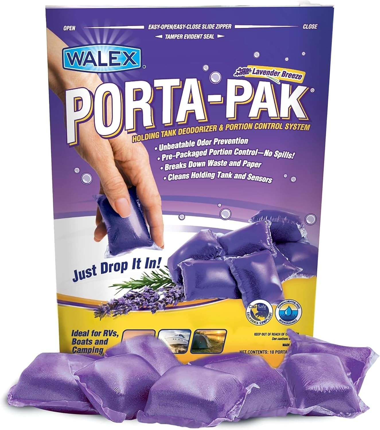 Effortless Holding Tank Cleaning with Porta-Pak – 10 Count Lavender Breeze Tabs