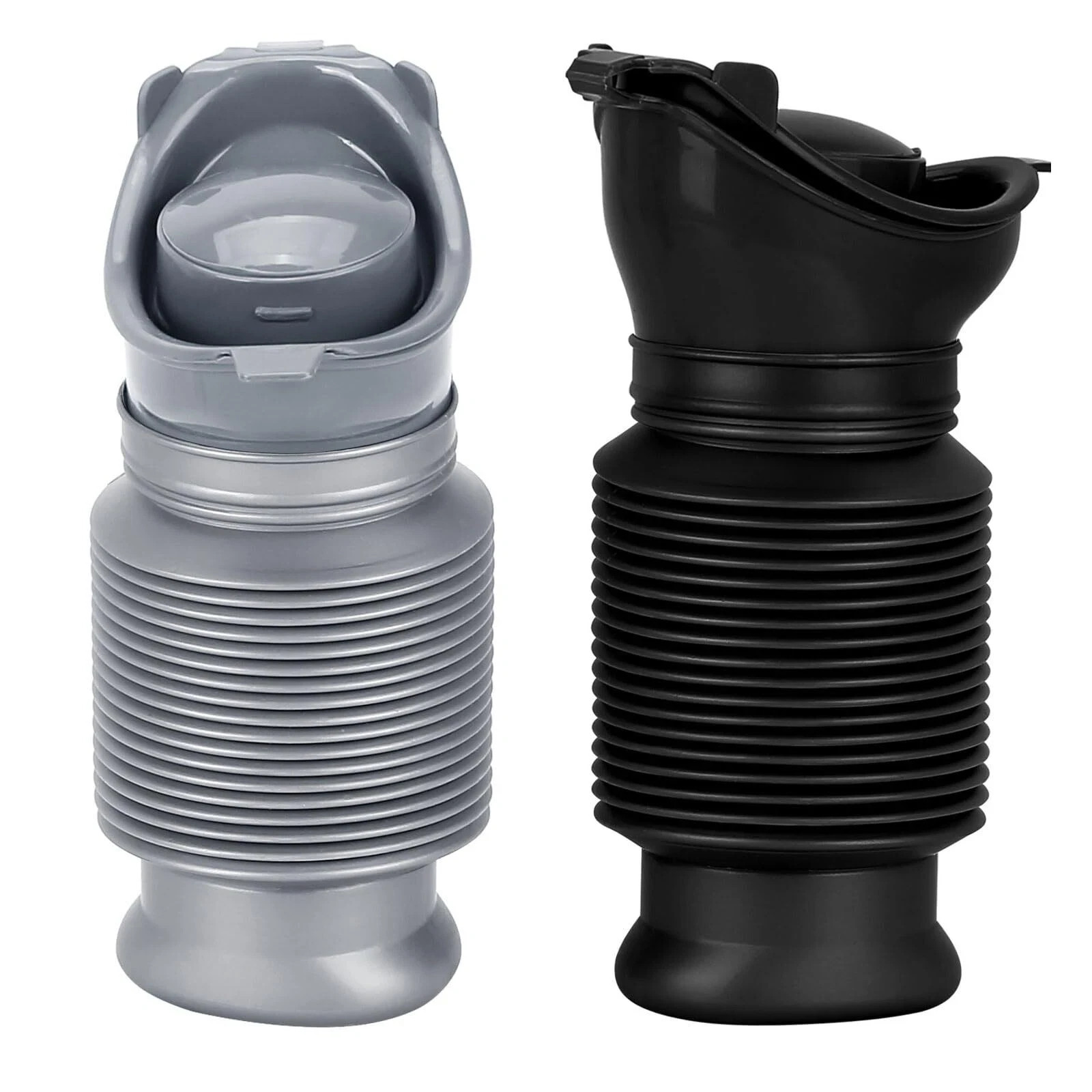 Set of 2 Portable Travel Urinal Collapsible Urinals for Men and Women Reusabl…