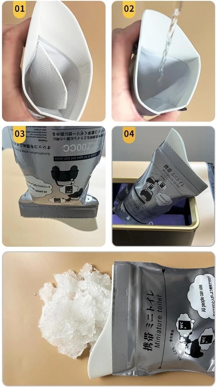 10 Disposable Emergency Urinal Bags Portable Camping Pee Travel Vomit Men Women