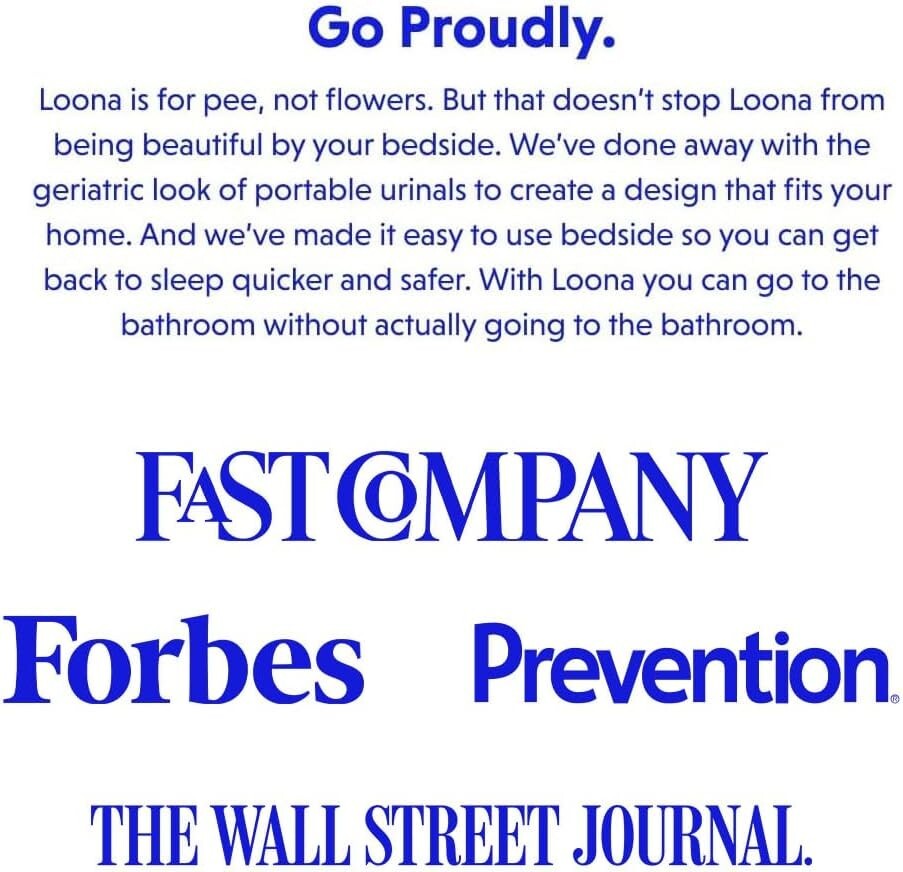 Portable Loona Female Urination Device – 30 fl oz Capacity for Travel & Comfort