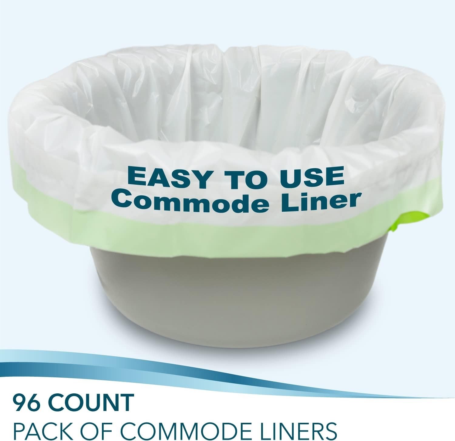 96 Scent-Free Disposable Commode Liners for Hassle-Free Hygiene | Medical Care