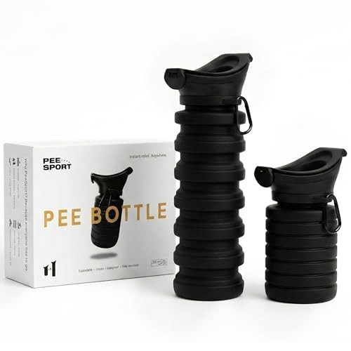 Portable Leakproof Pee Bottle for Men & Women – Collapsible Silicone Urinal 1000