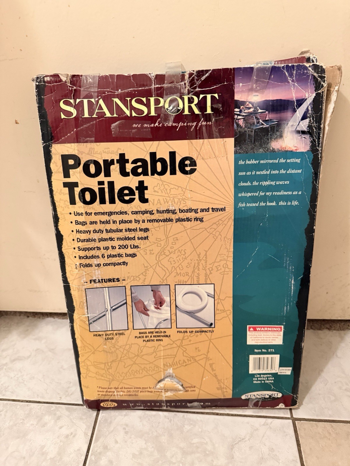 Stansport Portable Toilet 24 Replacement Bags Included