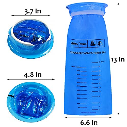50 Pack Emesis Bag, Disposable Vomit Bags, Aircraft & Car 50 Count (Pack of 1)