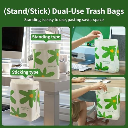 Disposable Car Garbage Bin Bags, Vomit Trash Bags Green 20 Count (Pack of 1)