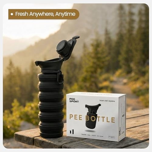 Portable Leakproof Pee Bottle for Men & Women – Collapsible Silicone Urinal 1000