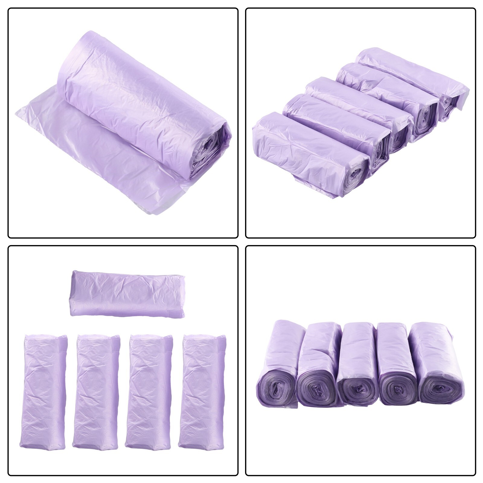 Brand New Garbage Bag PE 10kg Maximum Load Black/Blue/Yellow/Pink/Purple