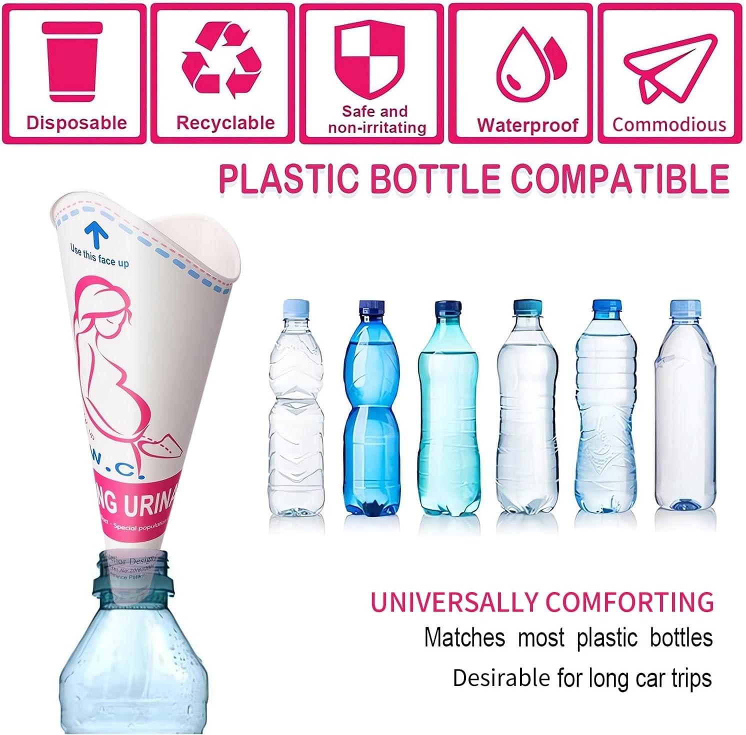 30PCS Portable Female Urination Devices for Travel & Outdoor Use