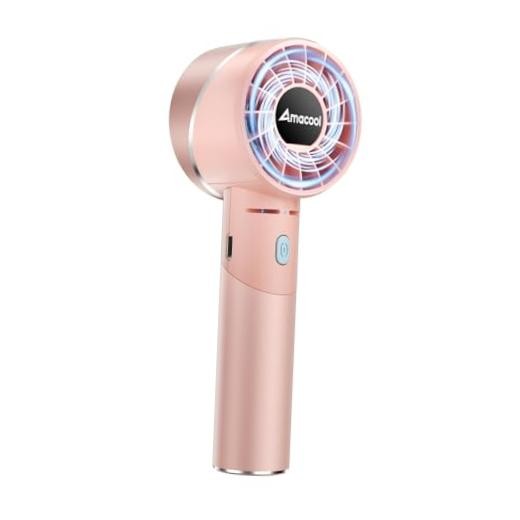 Portable Handheld Turbo Fan, Mothers Day Gifts for Mom Her Pink No Ice Cooler