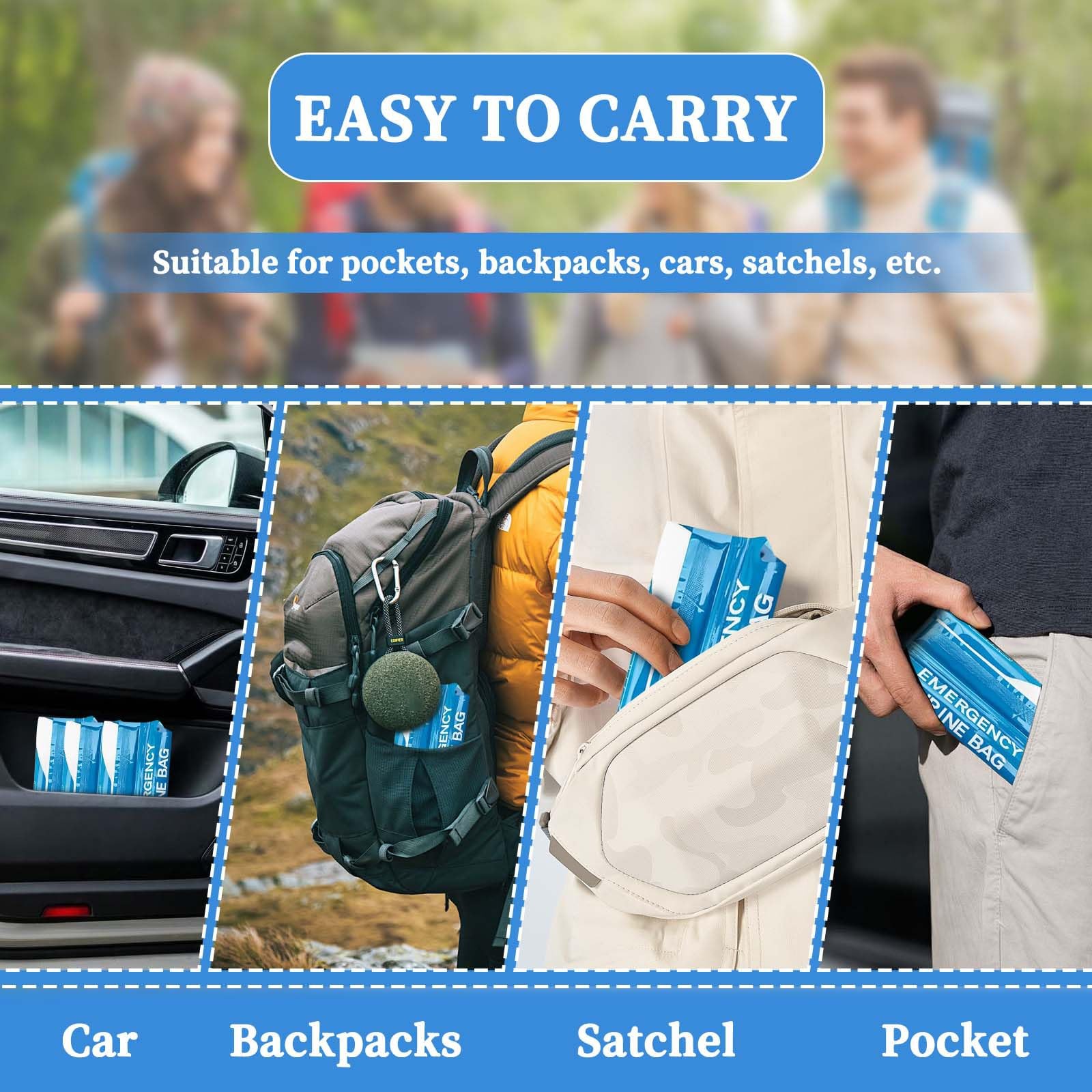 12 PCS Disposable Urine Bags,900ML Pee Bags for Travel for Women and Men, Por…