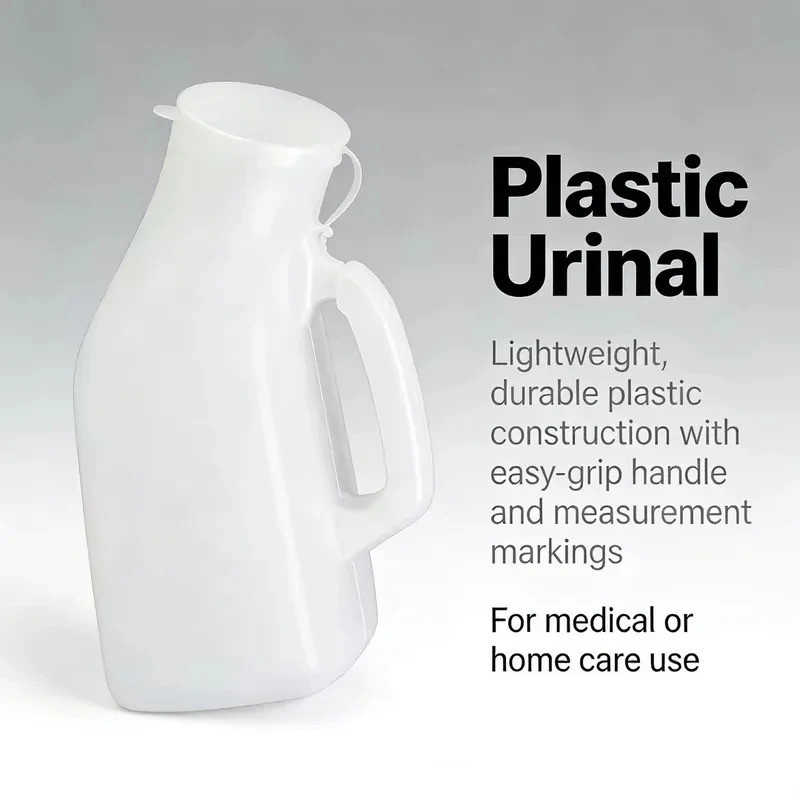 Mobile Urinal Bottle 1200ml Travel Toilet for Elderly Adults