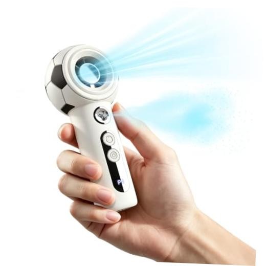 World Cup 2026 Portable Misting Fan, Soccer Shape Quiet Handheld Fan with