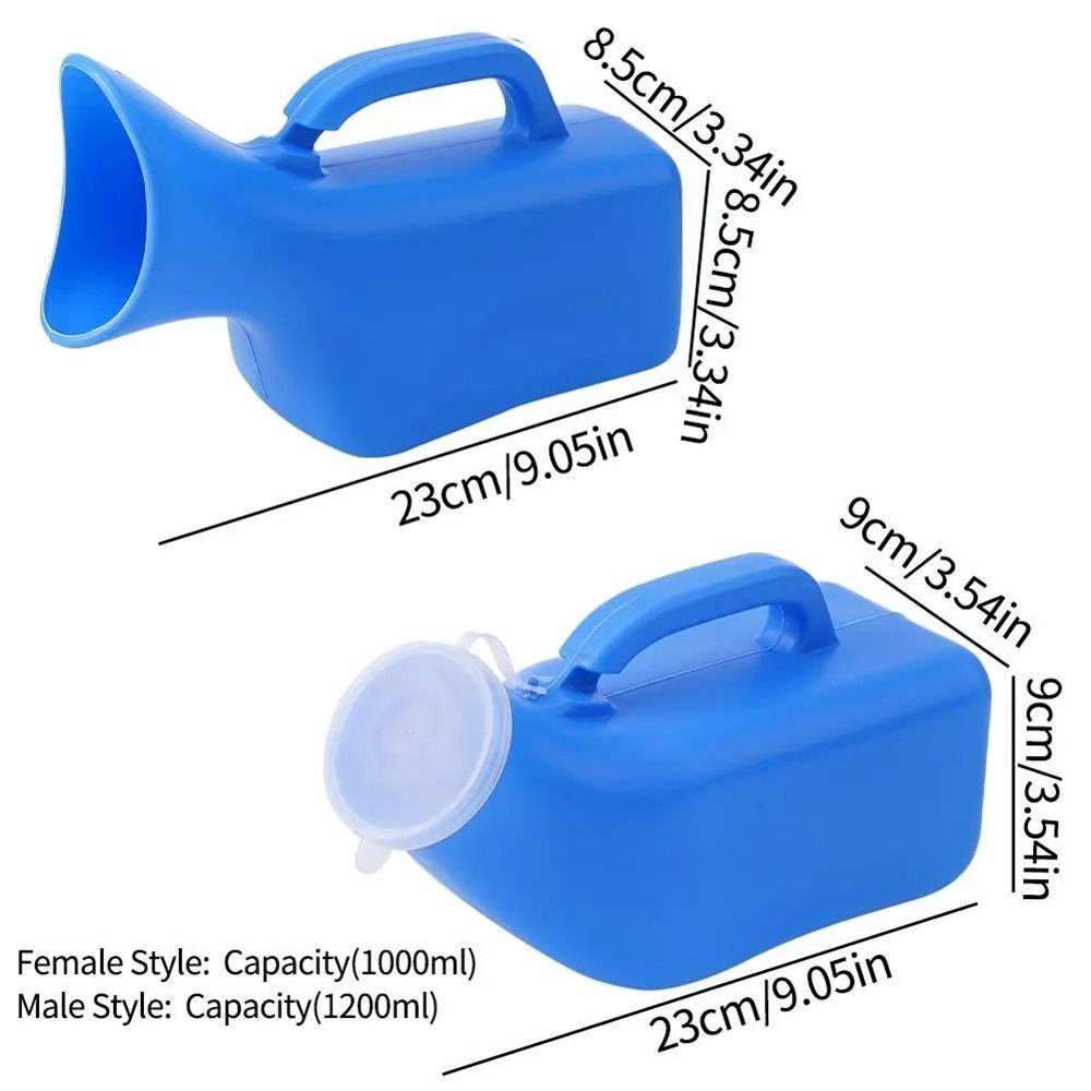 1200ml Large Capacity Mobile Urinal Night Urinary Bottle Urinal With Lid Unisex