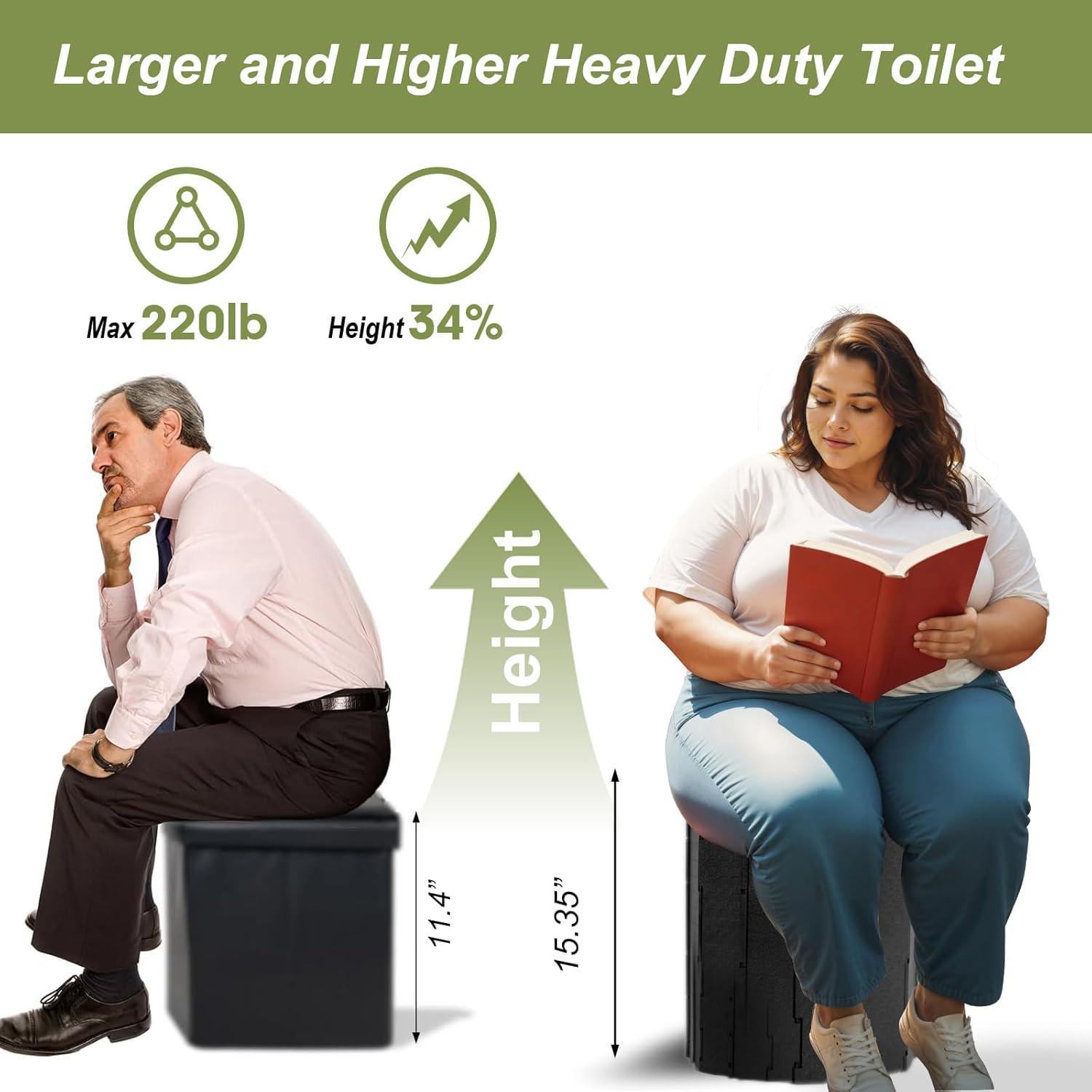 Camping Toilet Kit with Pop up Privacy Tent, X Large Portable Folding Toilet Pot