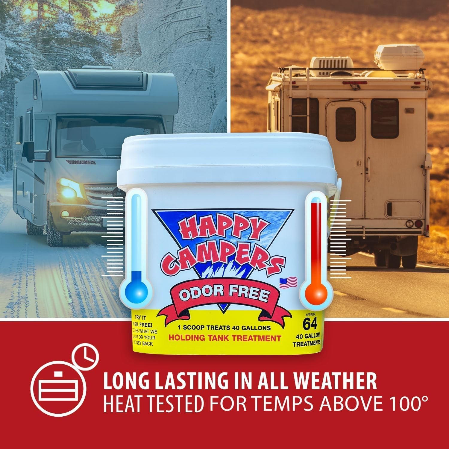 Concentrated Odor Control for RV/Marine Tanks – 64 Granule Treatments Available