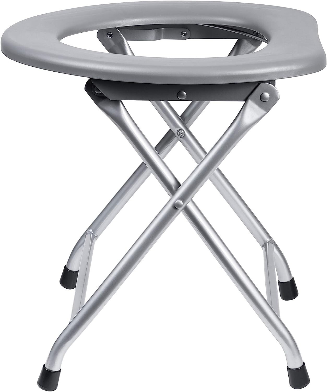 Folding Toilet Seat Portable Commode Potty Chair For Camping Travel Hunting Trip