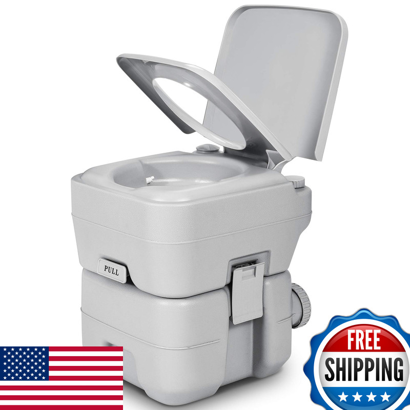 Yitahome Portable Toilet Travel 5.3 Gallon Rv Potty Detachable Tank Double