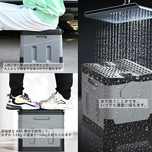 Portable Toilet Multi-functional Folding Toilet for Hiking Tent Car from Japan