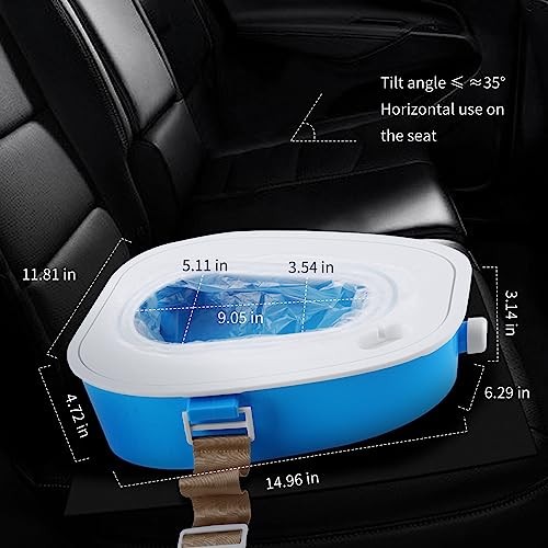 Portable Car Toilet-mobile emergency Toilet Urinal,portable potty for Blue