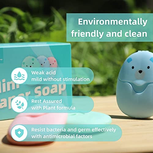 3 Boxes (150 sheets) Soap Paper Sheets Portable Disposable Travel Scented