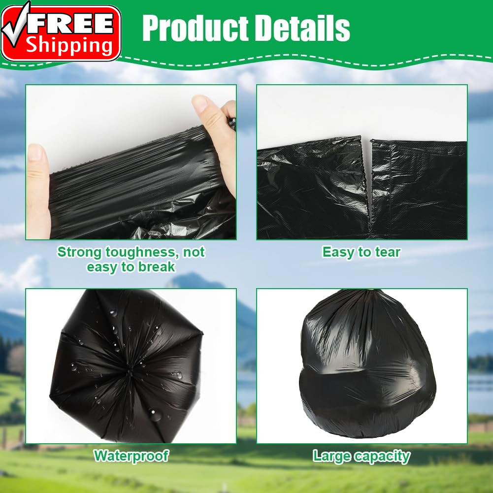 Camping Toilet Bags, 120 PCS (6 Roll) Portable Toilet Bags, Thickened Toilet Was