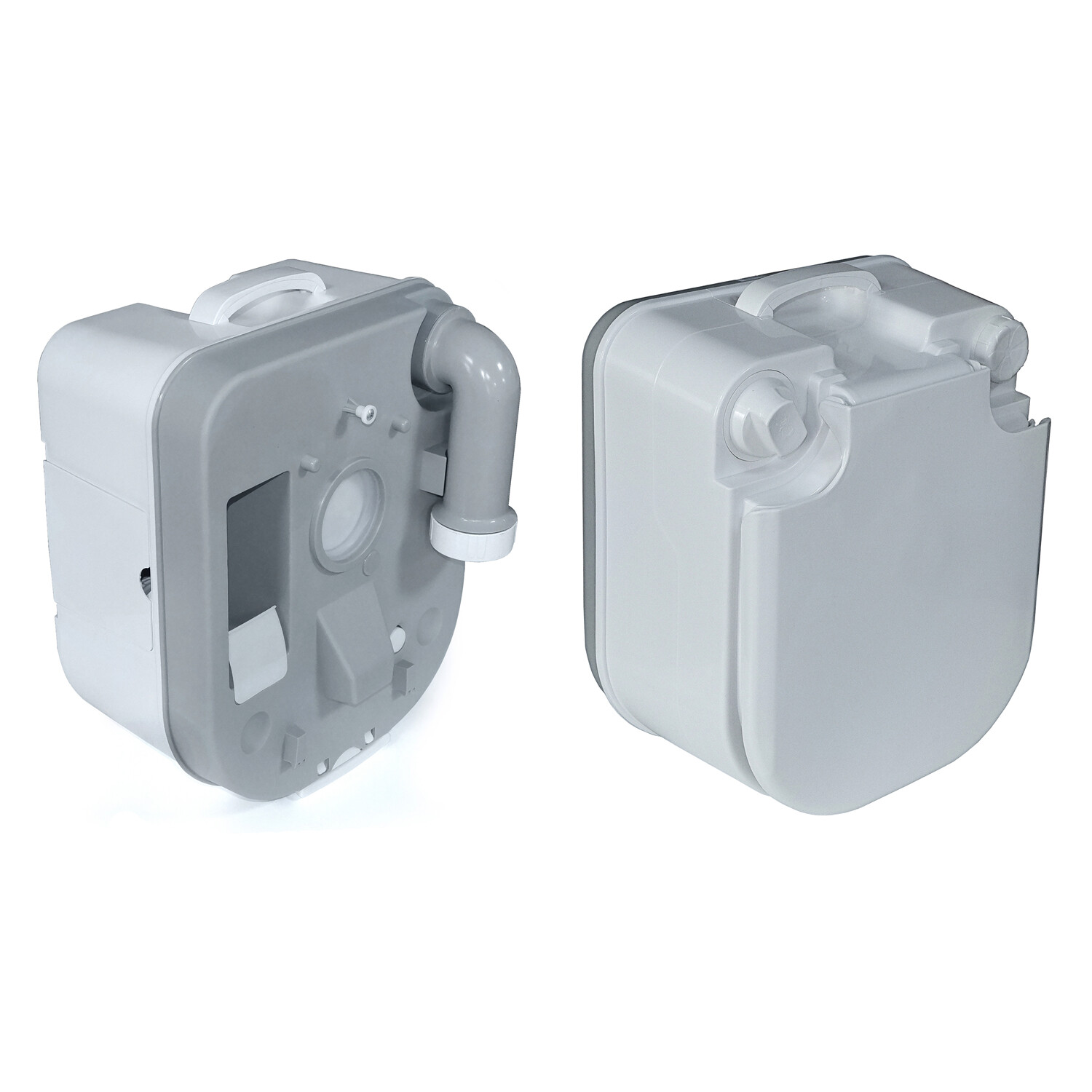 6.3 Gallon 24L Advanced Portable Toilet Flush Camping Travel Piston Pump Commode