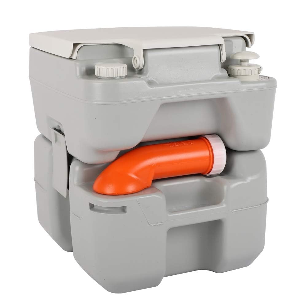 Portable 5.3 Gallon Camping Toilet with Carrying Bag – Large Capacity for RV, Bo