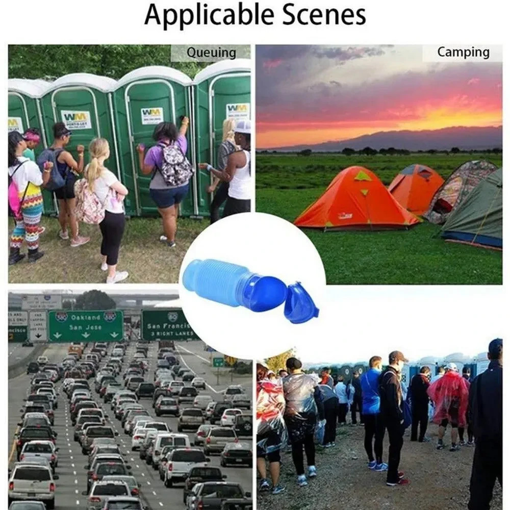Portable Reusable Car Urinal Bottle Leakproof Travel Camping Emergency Toilet