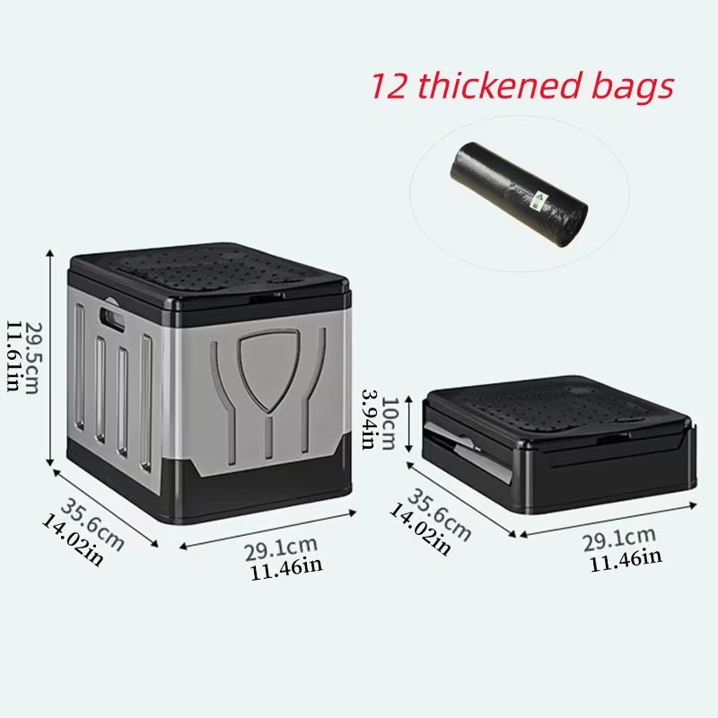 Portable Folding Camping Toilet With Lid Ideal For Camping And Vanlife