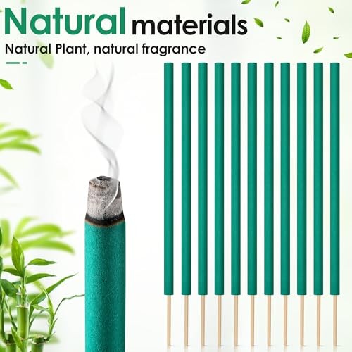 Pcs Citronella Incense Sticks, Green Citronella Sticks for Outside Made 36