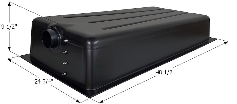 Icon (I6S) 01608 Waste Holding Tank HT648-ED Can Be Used For Black Or Gray Water