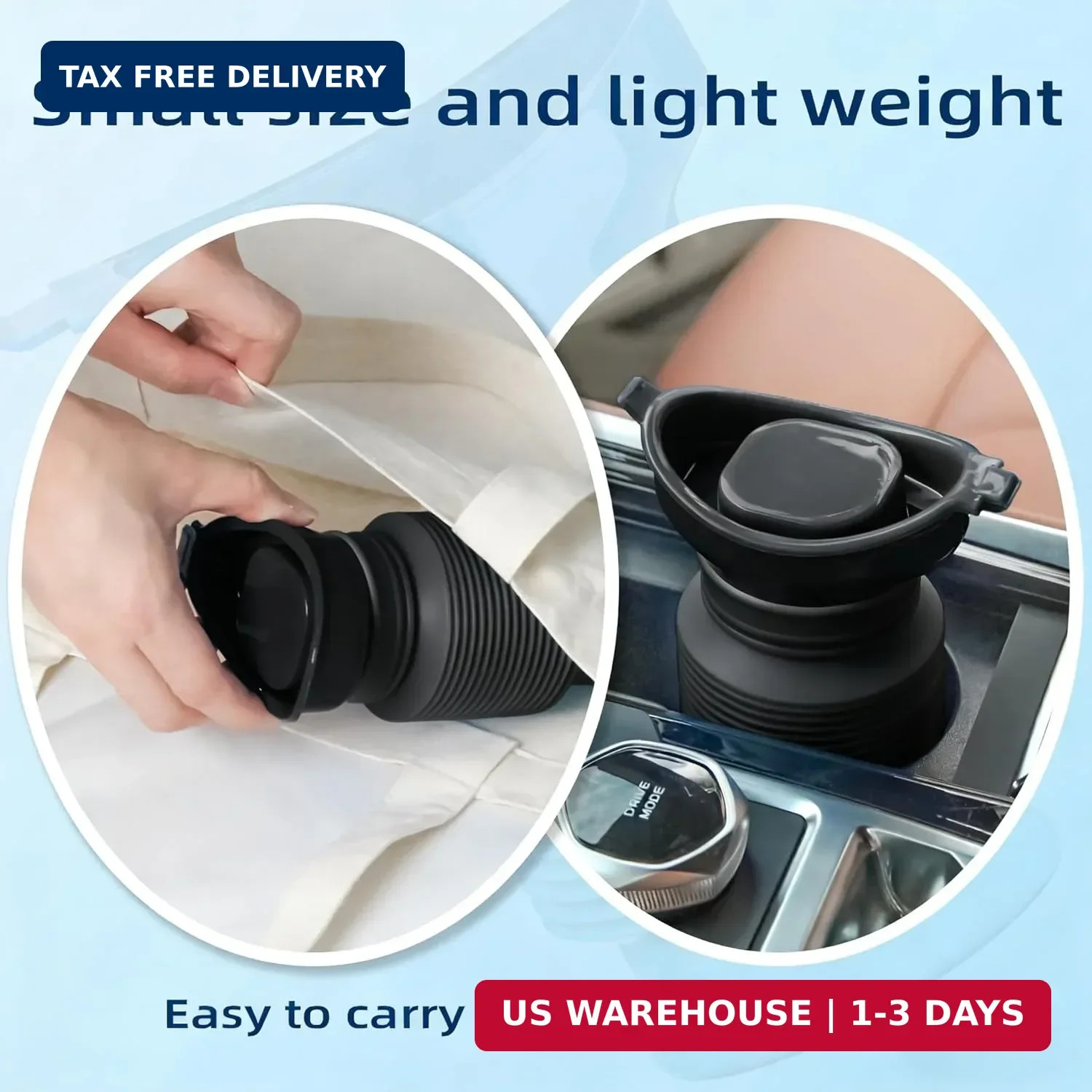 Pee Bottles for Men, Adjustable Emergency Urinal, Car Pee Bottle for Men and Wom