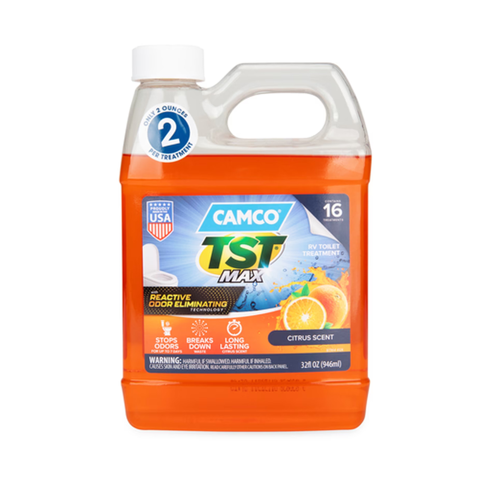 RV Toilet Treatment Liquid Black Tank Odor Eliminator Citrus 32oz 2 Pack NEW