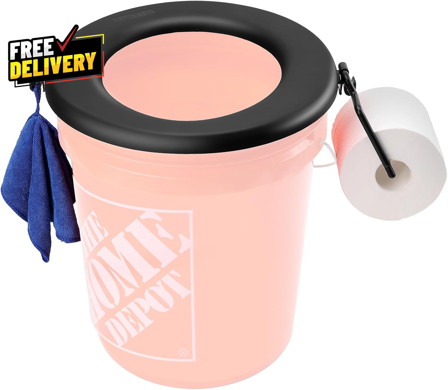 Bucket Toilet Seat Portable Toilet Seat for 5 Gal Buckets Camping Toilet Seat…