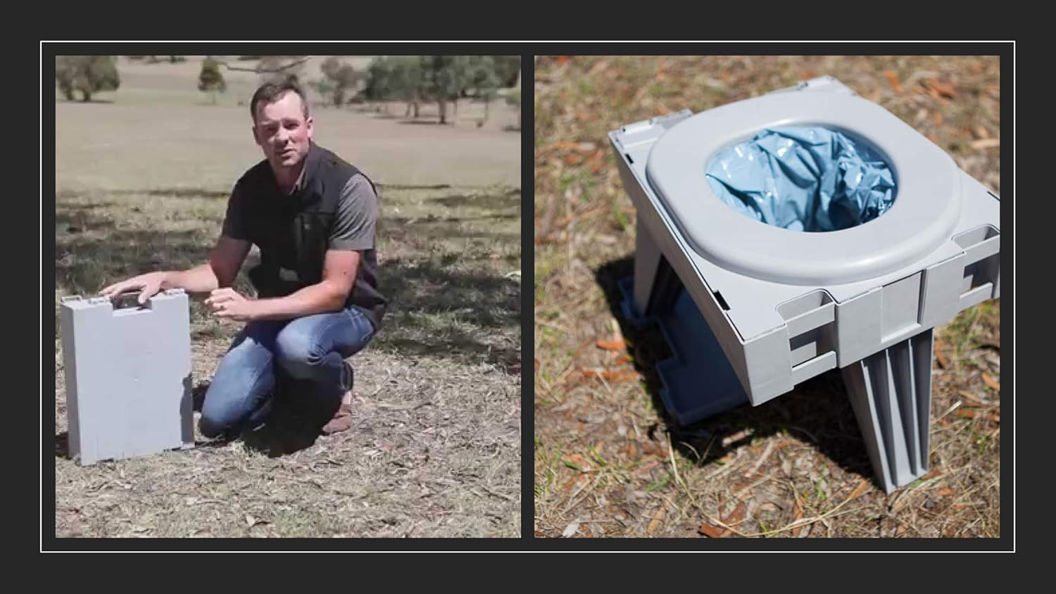 GO Anywhere Complete Portable Camping Toilet – for Camping, Hunting, Fishing and