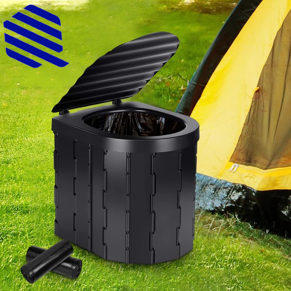Camping Toilet Bags 120 PCS 6 Roll Portable Toilet Bags Thickened Toilet Waste