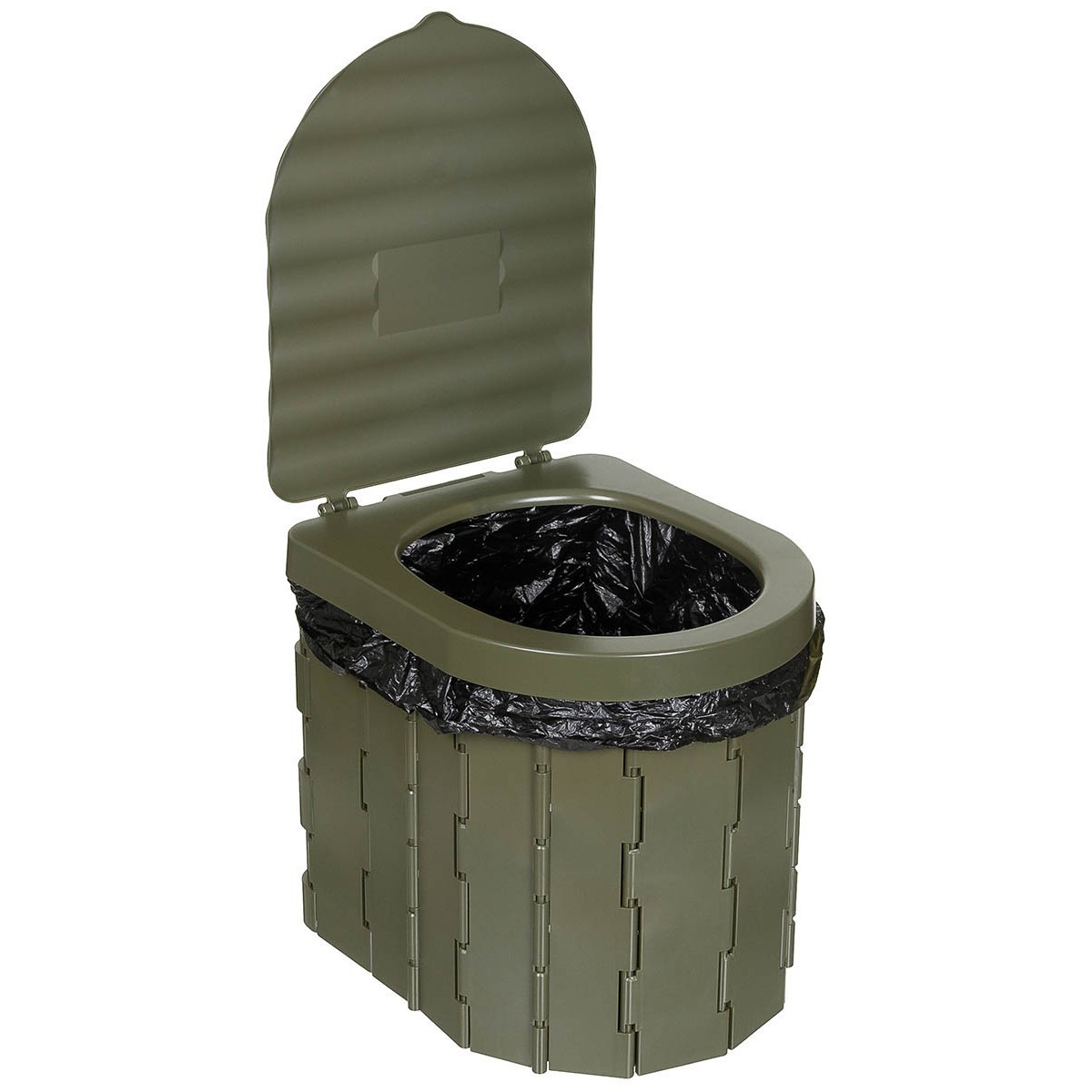 FOX OUTDOOR Folding Portable Camping Mobile Toilet w/ waste bags – space-saving