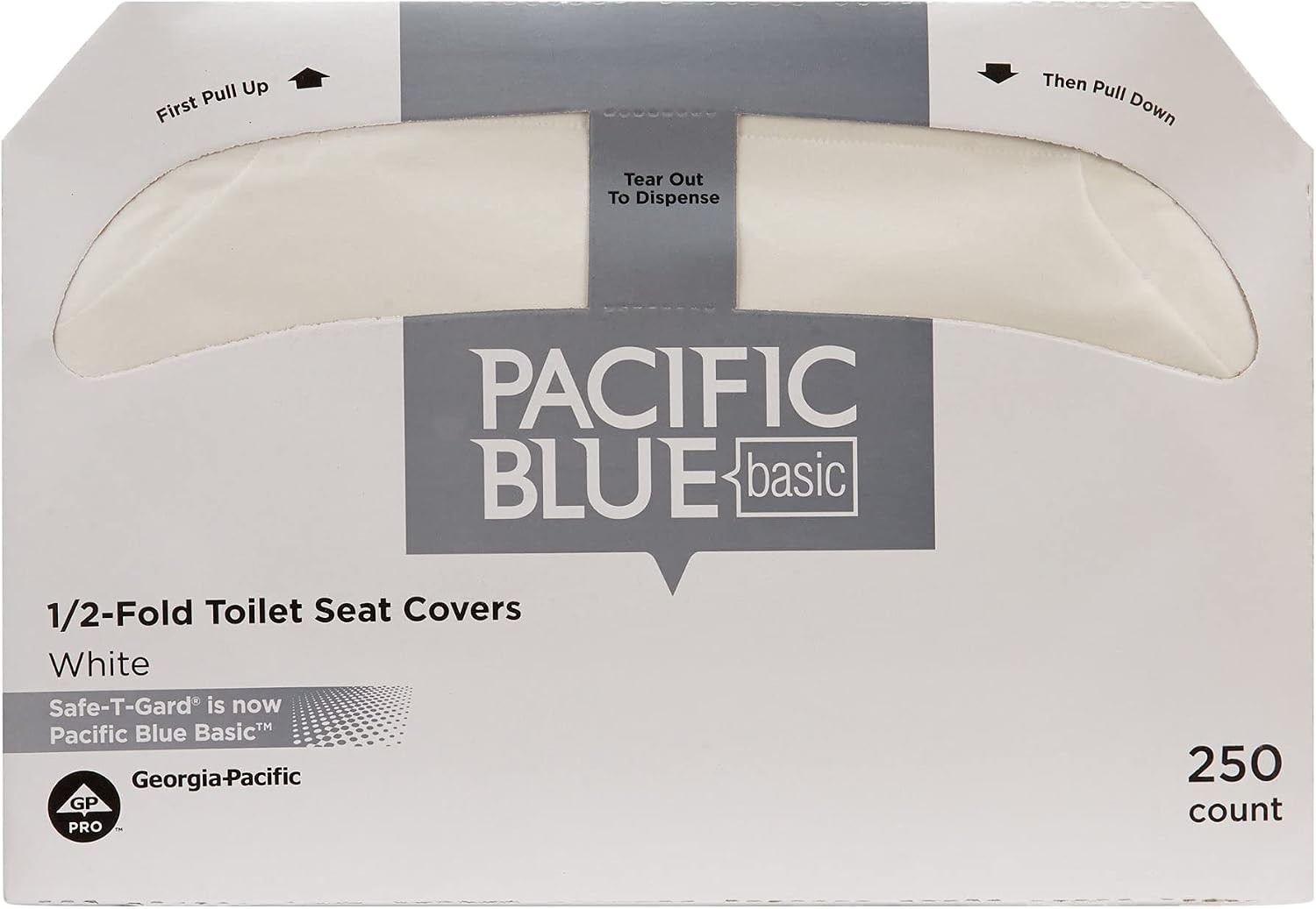 Georgia-Pacific Pacific Blue Basic Disposable Toilet Seat Covers by GP PRO