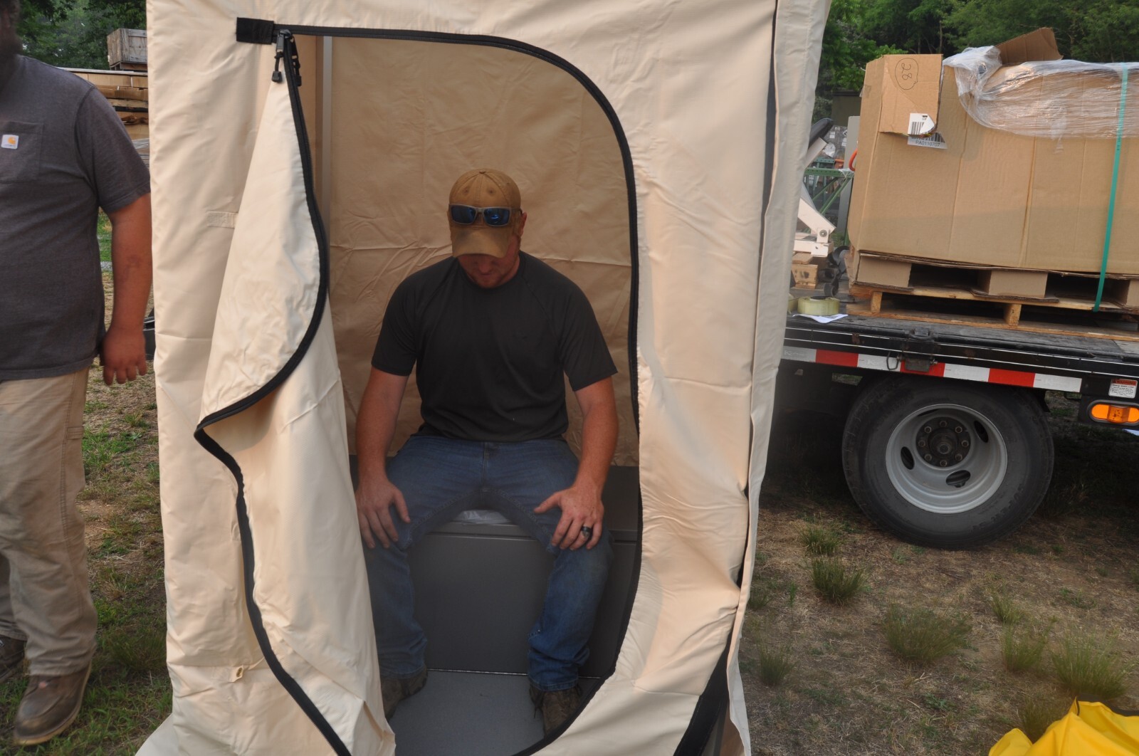 Western Shelter Systems Single Stall Portable Toilet w PORTA JOHN BAGS NEW