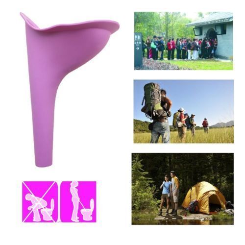 3PCS Female Urinal Reusable Silicone Pee Funnel Allows Women to Pee Standing Up