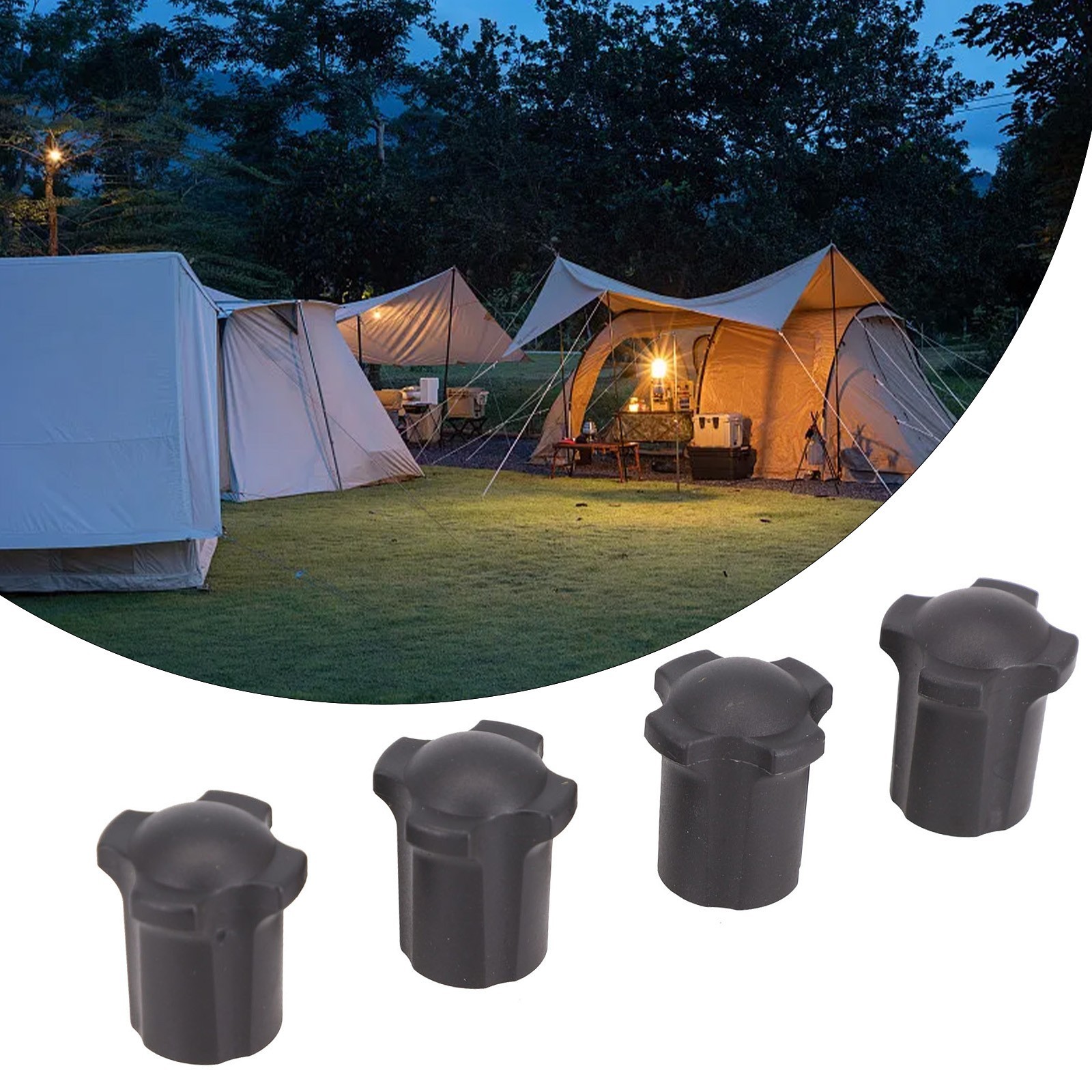 Prevent Chair Legs from Sinking into Mud Camping Fold Chairs Leg Cap 4pcs
