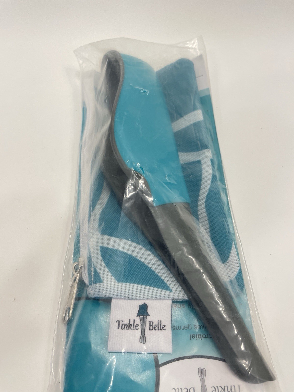 The Tinkle Belle Portable Female Urination Device, Teal and Grey with Case
