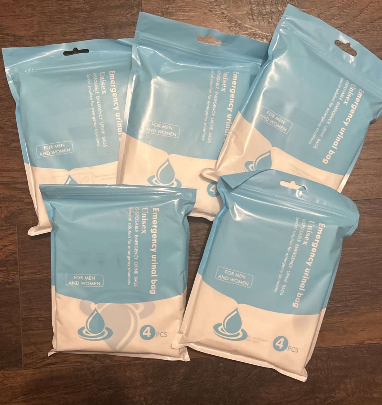 Emergency Disposable Urine/Vomit Camping Bags, 25oz ( 700cc) 20 bags